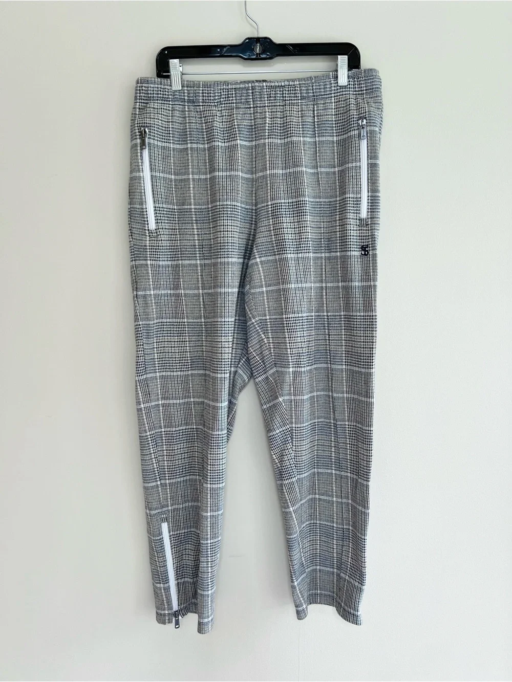 Todd Snyder Gentleman’s Tracksuit Grey Bomber Jacket Pants Plaid Houndstooth, L
